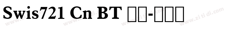 Swis721 Cn BT 常规字体转换